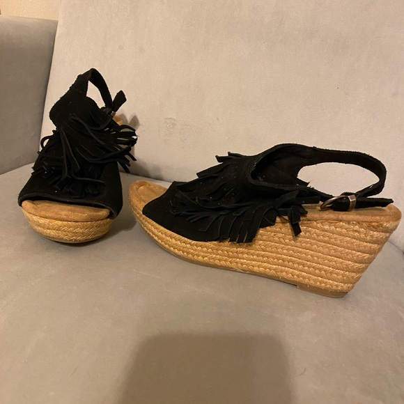 Suede leather wedges - Picture 2 of 4